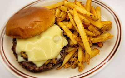 Garlic Mushroom Burger - Annie's Restaurant